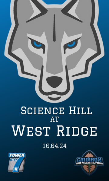 Science Hill at West Ridge High School Blu-Ray 2024 Football