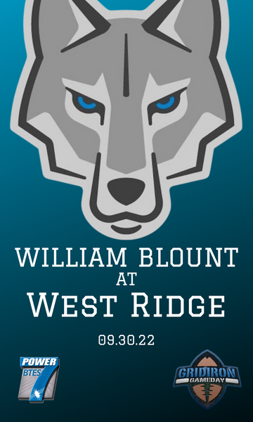 William Blount at West Ridge 2022 Blu-ray